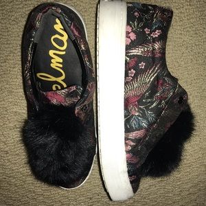 Sam Edelman tennis shoes with black puff balls!